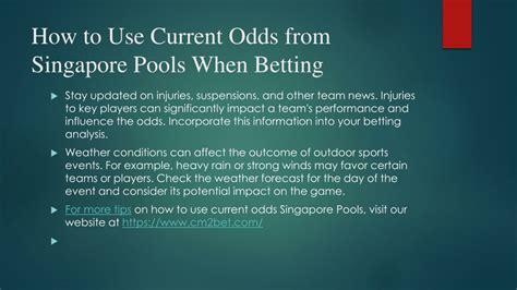 current odds singapore pools|Home .